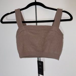 NWT NAADAM Cashmere Cropped Tank - Dessert Pink Size Small